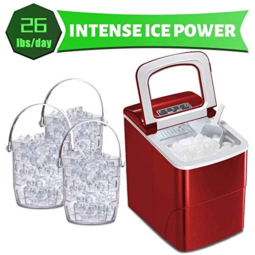 FYSY Mini máquina de hielo automática, 15 kg / 24 H eléctrica bala redonda bloque de hielo que hace la máquina pequeña barra té té cafetera tienda fangkai77