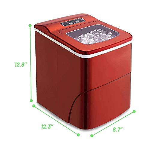 FYSY Mini máquina de hielo automática, 15 kg / 24 H eléctrica bala redonda bloque de hielo que hace la máquina pequeña barra té té cafetera tienda fangkai77