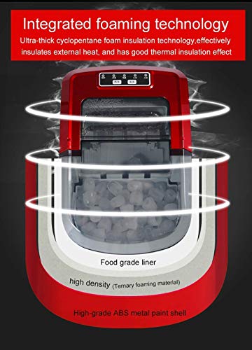 FYSY Mini máquina de hielo eléctrica automática, 15 kg/24 H portátil bala redonda bloque para hacer cubitos de hielo máquina pequeña barra cafetería té fangkai77 (tamaño : S) FYSY Mini máquina de hielo eléctrica automática, 15 kg/24 H portátil bala redonda bloque para hacer cubitos de hielo máquina pequeña barra cafetería té fangkai77 (tamaño : S)