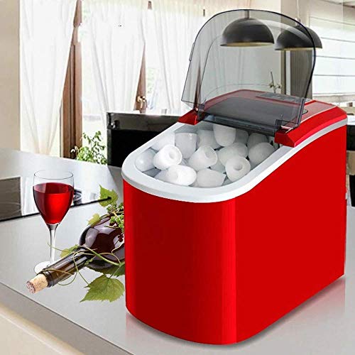 FYSY Mini máquina de hielo eléctrica automática, 15 kg/24 H portátil bala redonda bloque para hacer cubitos de hielo máquina pequeña barra cafetería té fangkai77 (tamaño : S)