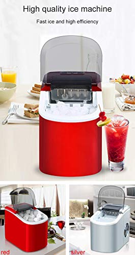 FYSY Mini máquina de hielo eléctrica automática, 15 kg/24 H portátil bala redonda bloque para hacer cubitos de hielo máquina pequeña barra cafetería té fangkai77 (tamaño : S)