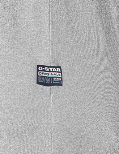 G-STAR RAW Boxed Straight Fit Camiseta, Gris (Lt Grey Htr 336-a302), M para Hombre