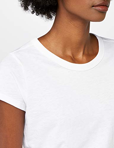 G-STAR RAW Eyben Slim R T Wmn S/s Camiseta, Blanco (White 110), M para Mujer