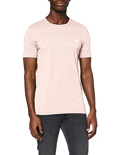 G-STAR RAW One Slim Fit_T-Shirt Camiseta, Rosa (Pyg 336-7176), L para Hombre