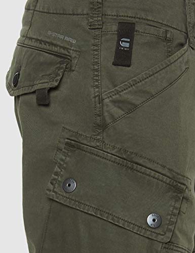 G-STAR RAW Roxic Tapered Cargo Pantalones, Gris (Asfalt 4893-995), 32W / 32L para Hombre