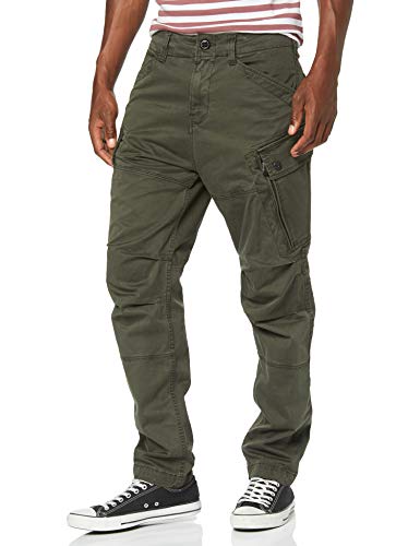G-STAR RAW Roxic Tapered Cargo Pantalones, Gris (Asfalt 4893-995), 32W / 32L para Hombre