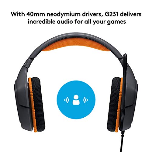 G231 Prodigy Gaming Headset - N/A - 3.5 MM - N/A - EMEA - BLK-ORNG