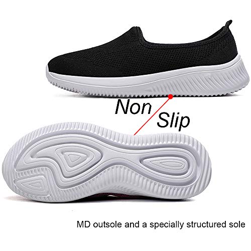 Gaatpot Zapatillas Casual para Mujer Mesh Calzados para Correr en Asfalto Zapatillas de Estar por Casa Calzado Deportivo de Exterior Negro 41.5/42EU Gaatpot Zapatillas Casual para Mujer Mesh Calzados para Correr en Asfalto Zapatillas de Estar por Casa Calzado Deportivo de Exterior Negro 41.5/42EU