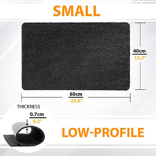 GadHome Felpudo Absorbente, Antracite 40 cm x 60 cm | Alfombrilla Antideslizante para Interior y Exterior | Alfombra de Puerta de Algodón Suave, Lavable y de Secado Rápido GadHome Felpudo Absorbente, Antracite 40 cm x 60 cm | Alfombrilla Antideslizante para Interior y Exterior | Alfombra de Puerta de Algodón Suave, Lavable y de Secado Rápido