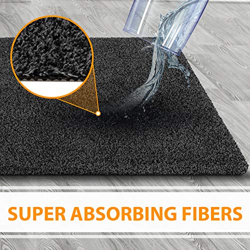 GadHome Felpudo Absorbente, Antracite 40 cm x 60 cm | Alfombrilla Antideslizante para Interior y Exterior | Alfombra de Puerta de Algodón Suave, Lavable y de Secado Rápido GadHome Felpudo Absorbente, Antracite 40 cm x 60 cm | Alfombrilla Antideslizante para Interior y Exterior | Alfombra de Puerta de Algodón Suave, Lavable y de Secado Rápido