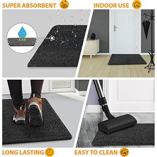 GadHome Felpudo Absorbente, Antracite 40 cm x 60 cm | Alfombrilla Antideslizante para Interior y Exterior | Alfombra de Puerta de Algodón Suave, Lavable y de Secado Rápido GadHome Felpudo Absorbente, Antracite 40 cm x 60 cm | Alfombrilla Antideslizante para Interior y Exterior | Alfombra de Puerta de Algodón Suave, Lavable y de Secado Rápido