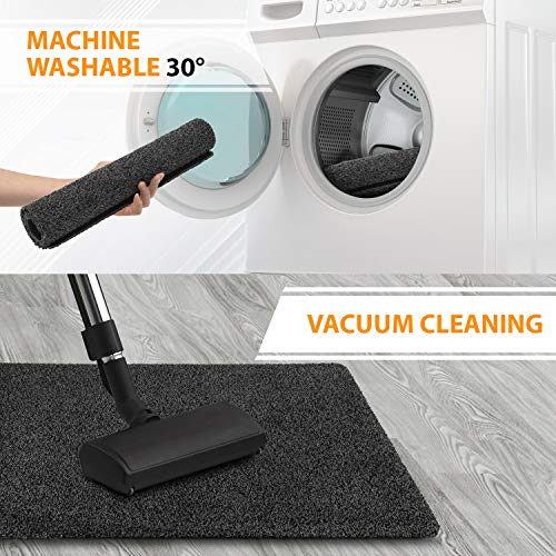 GadHome Felpudo Absorbente, Antracite 40 cm x 60 cm | Alfombrilla Antideslizante para Interior y Exterior | Alfombra de Puerta de Algodón Suave, Lavable y de Secado Rápido GadHome Felpudo Absorbente, Antracite 40 cm x 60 cm | Alfombrilla Antideslizante para Interior y Exterior | Alfombra de Puerta de Algodón Suave, Lavable y de Secado Rápido