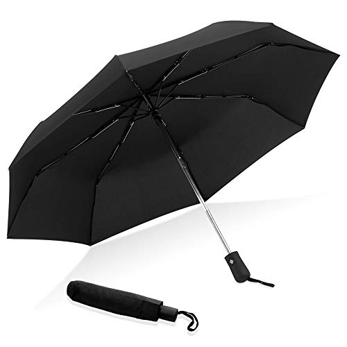 GadHome - Paraguas Automático Negro | Paraguas de Viaje Compacto a Prueba de Viento de 29 cm para Hombre y Mujer | Paraguas Plegable de Mano Ligero Resistente que se Abre con 1 Toque GadHome - Paraguas Automático Negro | Paraguas de Viaje Compacto a Prueba de Viento de 29 cm para Hombre y Mujer | Paraguas Plegable de Mano Ligero Resistente que se Abre con 1 Toque