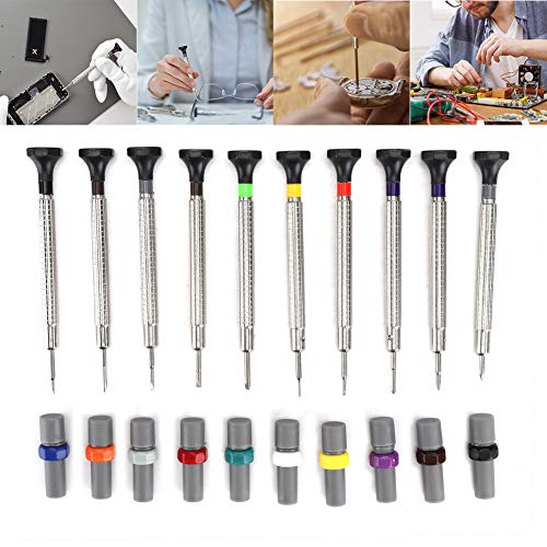 Gafas de alta precisión Destornillador de teléfono Herramienta de reparación de relojes Destornillador de reloj Destornillador portátil, herramienta casera para relojeros Joyería Gafas de alta precisión Destornillador de teléfono Herramienta de reparación de relojes Destornillador de reloj Destornillador portátil, herramienta casera para relojeros Joyería