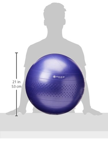gaiam Eco Total Body Balance - Balón de Ejercicios para Mujer (Incluye Accesorios) Verde Verde Talla:65 cm