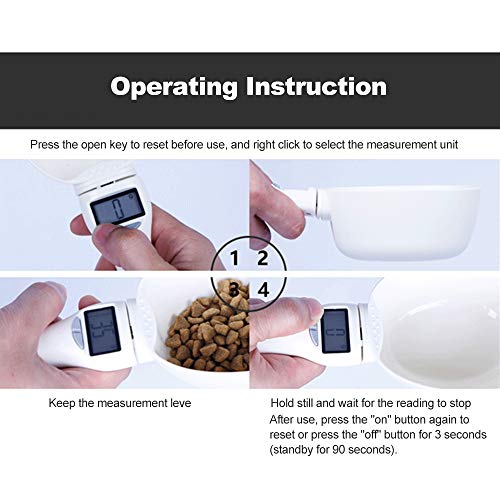 Galapara Escalas De Alimentos Báscula De Cocina Electrónica,Cuchara medidora Taza Comida para Mascotas de Agua Escala de Cocina Cuchara portátil Desmontable con Pantalla LED Alimentación de Perro Galapara Escalas De Alimentos Báscula De Cocina Electrónica,Cuchara medidora Taza Comida para Mascotas de Agua Escala de Cocina Cuchara portátil Desmontable con Pantalla LED Alimentación de Perro