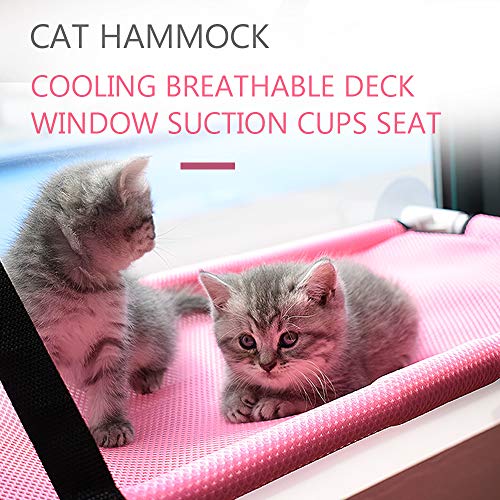 Galapara Ventana de Gato Cama de Hamaca con Percha de enfriamiento Cubierta Transpirable Ventosas de Ventana Asiento Estantes para Gatos Cama de Hamaca para Gatos Sostener hasta 10 kg 22 LB Galapara Ventana de Gato Cama de Hamaca con Percha de enfriamiento Cubierta Transpirable Ventosas de Ventana Asiento Estantes para Gatos Cama de Hamaca para Gatos Sostener hasta 10 kg 22 LB
