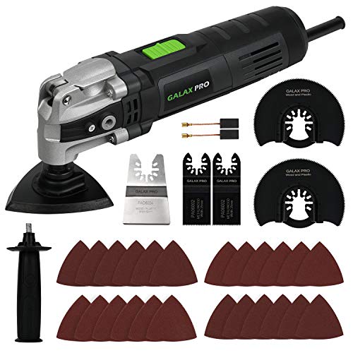 GALAX PRO Herramientas oscilantes, 400W Eléctricas Herramienta Multifunción Oscilantes, 6 Velocidad Variable 15000-22000RPM, Accesorios Ricos GALAX PRO Herramientas oscilantes, 400W Eléctricas Herramienta Multifunción Oscilantes, 6 Velocidad Variable 15000-22000RPM, Accesorios Ricos