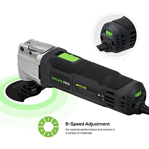 GALAX PRO Multiherramienta Oscilante, 260W Eléctricas Herramienta Multifunción Oscilantes,Ajuste de 6 Velocidades, 4° Ángulo de Oscilación,40 Accesorios,con Bolsa de Herramientas GALAX PRO Multiherramienta Oscilante, 260W Eléctricas Herramienta Multifunción Oscilantes,Ajuste de 6 Velocidades, 4° Ángulo de Oscilación,40 Accesorios,con Bolsa de Herramientas