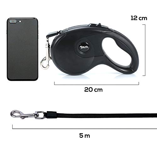 Galaxer Correa para Perros, 5M Mascota Correa Retractil de Nylon para Perro Correa Extensible con un Botón de Rotura y Bloqueo y Cómodo Agarre de la Man para Entrenar a Pie o Trotar Galaxer Correa para Perros, 5M Mascota Correa Retractil de Nylon para Perro Correa Extensible con un Botón de Rotura y Bloqueo y Cómodo Agarre de la Man para Entrenar a Pie o Trotar