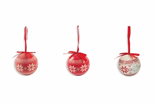 Galileo Casa Christmas Juego Bolas Navidad Reno, poliespuma, Rojo/Blanco, 8 x 8 x 8 cm, 14 Unidad Galileo Casa Christmas Juego Bolas Navidad Reno, poliespuma, Rojo/Blanco, 8 x 8 x 8 cm, 14 Unidad