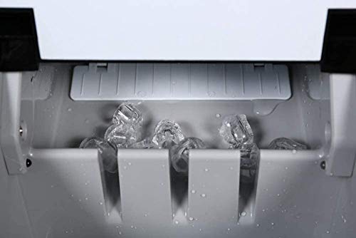 GAMRY Ice Maker Máquina para Hacer Hielo en la encimera con 33 Libras de Capacidad Diaria de Acero Inoxidable portátil exprimidor de Barra de máquina expendedora de Hielo 0618