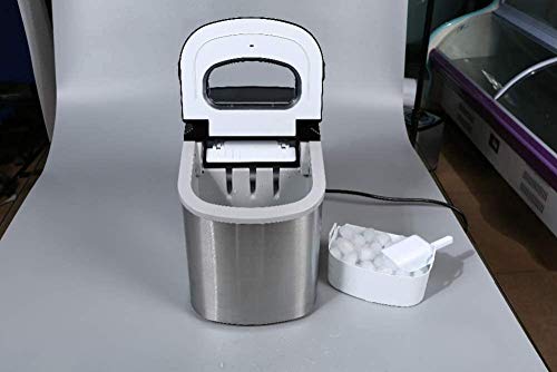 GAMRY Ice Maker Máquina para Hacer Hielo en la encimera con 33 Libras de Capacidad Diaria de Acero Inoxidable portátil exprimidor de Barra de máquina expendedora de Hielo 0618 GAMRY Ice Maker Máquina para Hacer Hielo en la encimera con 33 Libras de Capacidad Diaria de Acero Inoxidable portátil exprimidor de Barra de máquina expendedora de Hielo 0618