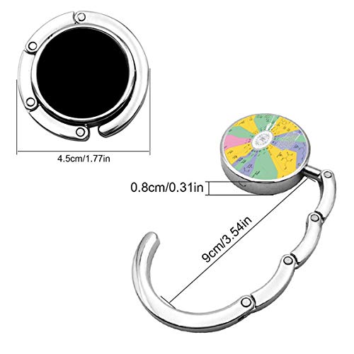 Gancho para Colgar Monedero Plegable Lindo para Mesa, Diagrama de código genético de codón Que Muestra la Tabla de aminoácidos Bolso Bolso de Mesa