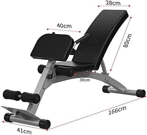 GANE Banco de Pesas Ajustable 90 ° Plano, Sentado, Plegable Ejercicio de Cuerpo Completo Utilidad Multiusos Plegable Prensa Plana GANE Banco de Pesas Ajustable 90 ° Plano, Sentado, Plegable Ejercicio de Cuerpo Completo Utilidad Multiusos Plegable Prensa Plana