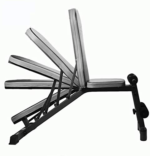GANE Utilidad de Bancos de Pesas Ajustables, Entrenamiento Plegable s Prensa Inclinada Gimnasio de Ejercicios para Prensa, Abdominales, Levantamiento de piernas, Fitness de Cuerpo Completo GANE Utilidad de Bancos de Pesas Ajustables, Entrenamiento Plegable s Prensa Inclinada Gimnasio de Ejercicios para Prensa, Abdominales, Levantamiento de piernas, Fitness de Cuerpo Completo