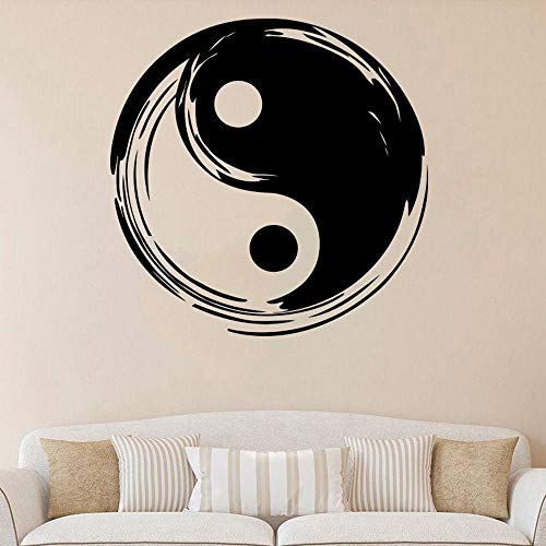 ganlanshu Adhesivo de Pared de Vinilo Yin Yang Yoga Studio Fitness Adhesivo de Pared de Vinilo extraíble Impermeable Yin Yang Decorado para el Dormitorio 102cmx102cm ganlanshu Adhesivo de Pared de Vinilo Yin Yang Yoga Studio Fitness Adhesivo de Pared de Vinilo extraíble Impermeable Yin Yang Decorado para el Dormitorio 102cmx102cm