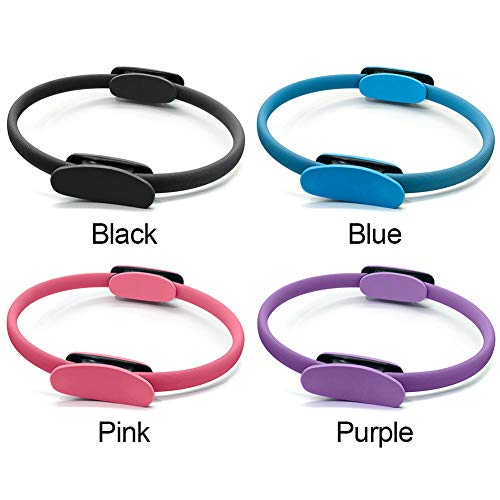 Ganquer Yoga Fitness Músculos Gimnasio Casa Deporte Resistencia Pilates Mujer Hogar Fitness Pilates Anillos de peso ligero y duradero., No nulo, negro