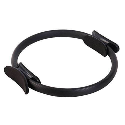 Ganquer Yoga Fitness Músculos Gimnasio Casa Deporte Resistencia Pilates Mujer Hogar Fitness Pilates Anillos de peso ligero y duradero., No nulo, negro