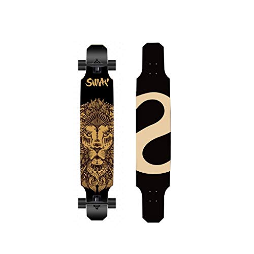 GAODD Longboard Skateboarding Profesional Stepping Tabla De Baile Doble Tabla De Equilibrio Principiantes Cuatro Rondas(Color:Segundo)