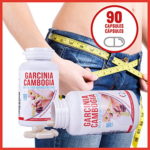 Garcinia Cambogia para adelgazar y como supresor de apetito – Suplemento alimenticio con propiedades quema grasas para combinarlo con una dieta saludable y deporte - 90 cápsulas