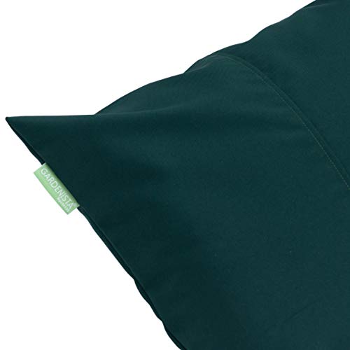 Gardenista Cojín de Muebles para Jardín 18” | Cojines Silla Jardin | Relleno de Miga de Espuma para Uso Externo | Resistente al Agua | 45 x 45 cm (Verde)