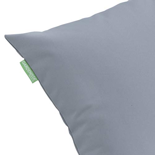 Gardenista Cojín de Muebles para Jardín | Cojines Silla Jardin | Relleno de Miga de Espuma para Uso Externo | Resistente al Agua | 45 x 45 cm | Paquete de 4 (Gris) Gardenista Cojín de Muebles para Jardín | Cojines Silla Jardin | Relleno de Miga de Espuma para Uso Externo | Resistente al Agua | 45 x 45 cm | Paquete de 4 (Gris)