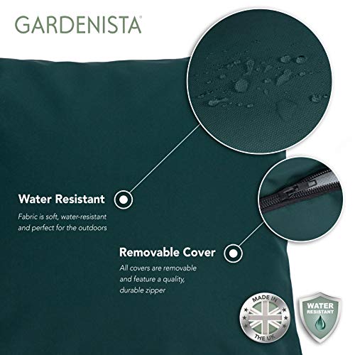 Gardenista Cojín de Muebles para Jardín | Cojines Silla Jardin | Relleno de Miga de Espuma para Uso Externo | Resistente al Agua | 45 x 45 cm | Paquete de 4 (Gris) Gardenista Cojín de Muebles para Jardín | Cojines Silla Jardin | Relleno de Miga de Espuma para Uso Externo | Resistente al Agua | 45 x 45 cm | Paquete de 4 (Gris)