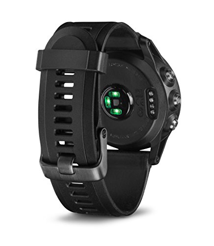 Garmin Fēnix 3 Zafiro HR - Reloj multideporte con GPS y pulsera de silicona, color negro