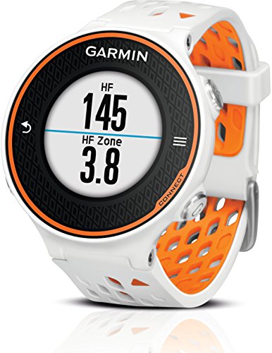 Garmin Forerunner 620 HRM - Reloj de carrera con GPS con pulsómetro, color blanco / naranja