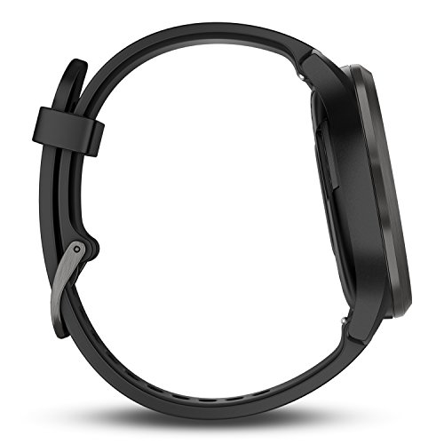 Garmin vívomove HR - Elegante reloj inteligente híbrido con monitor de actividad, negro
