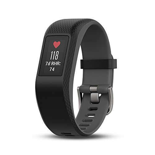 Garmin Vivosport Pulsera de Deporte con GPS y Monitor de Ritmo Cardiaco, Unisex, Gris, L