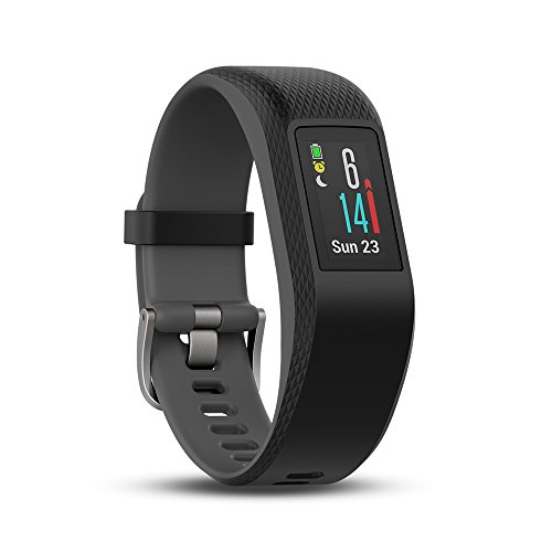 Garmin Vivosport Pulsera de Deporte con GPS y Monitor de Ritmo Cardiaco, Unisex, Gris, S/M