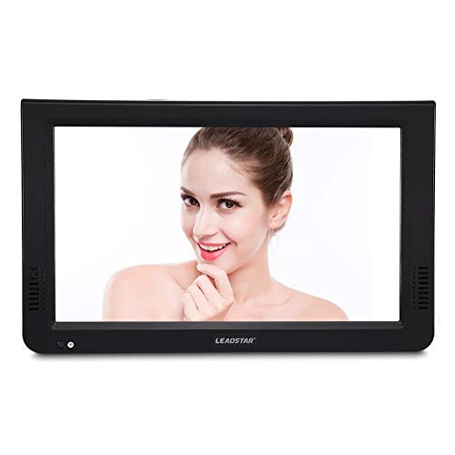 garsent Televisión LCD portátil de 10 Pulgadas, TV analógica con TV DVB-T-T2 1080P HD con baterías Recargables de 1200 mah y Antena para habitación, Cocina, Caravana,Coche,etc.