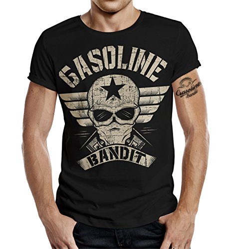 Gasoline Bandit Biker Camiseta Original Diseno Big-Size Print: Bandit Wing XL