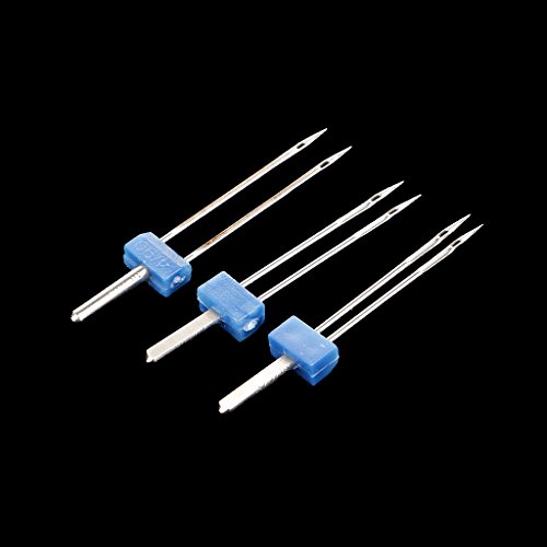 Gazechimp 3pcs Agujas Doble de Acero Inoxidable Accesorio de Máquina de Coser con Caja Plástica Gazechimp 3pcs Agujas Doble de Acero Inoxidable Accesorio de Máquina de Coser con Caja Plástica