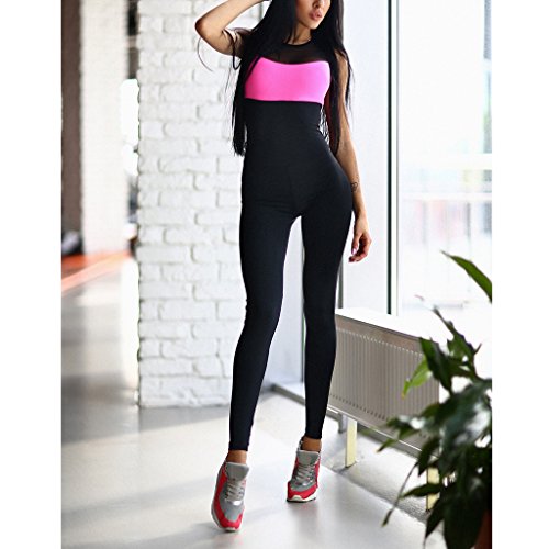 Gazechimp Mono Transpirable de Yoga Pantalones Atléticos para Mujeres Ropa Deportivos Suave de Gymnasia - M