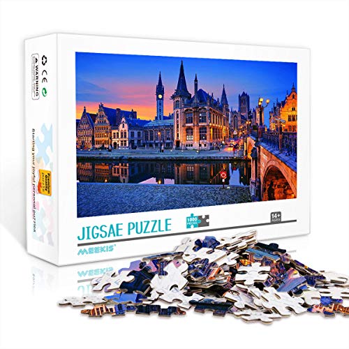 Gdansk Pilar Tower Of The Virgin Cathedral Zaragoza Cathedral Puzzle Juego de competencia de cerebro Artefacto de citas 1000 piezas 75x50cm rompecabezas de madera