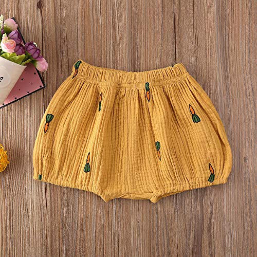 Geagodelia - Pantalón corto de verano para bebé niña, diseño de lunares de cactus y zanahoria (C, 2-3 años) Geagodelia - Pantalón corto de verano para bebé niña, diseño de lunares de cactus y zanahoria (C, 2-3 años)