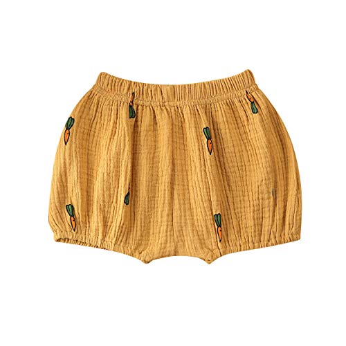 Geagodelia - Pantalón corto de verano para bebé niña, diseño de lunares de cactus y zanahoria (C, 2-3 años)